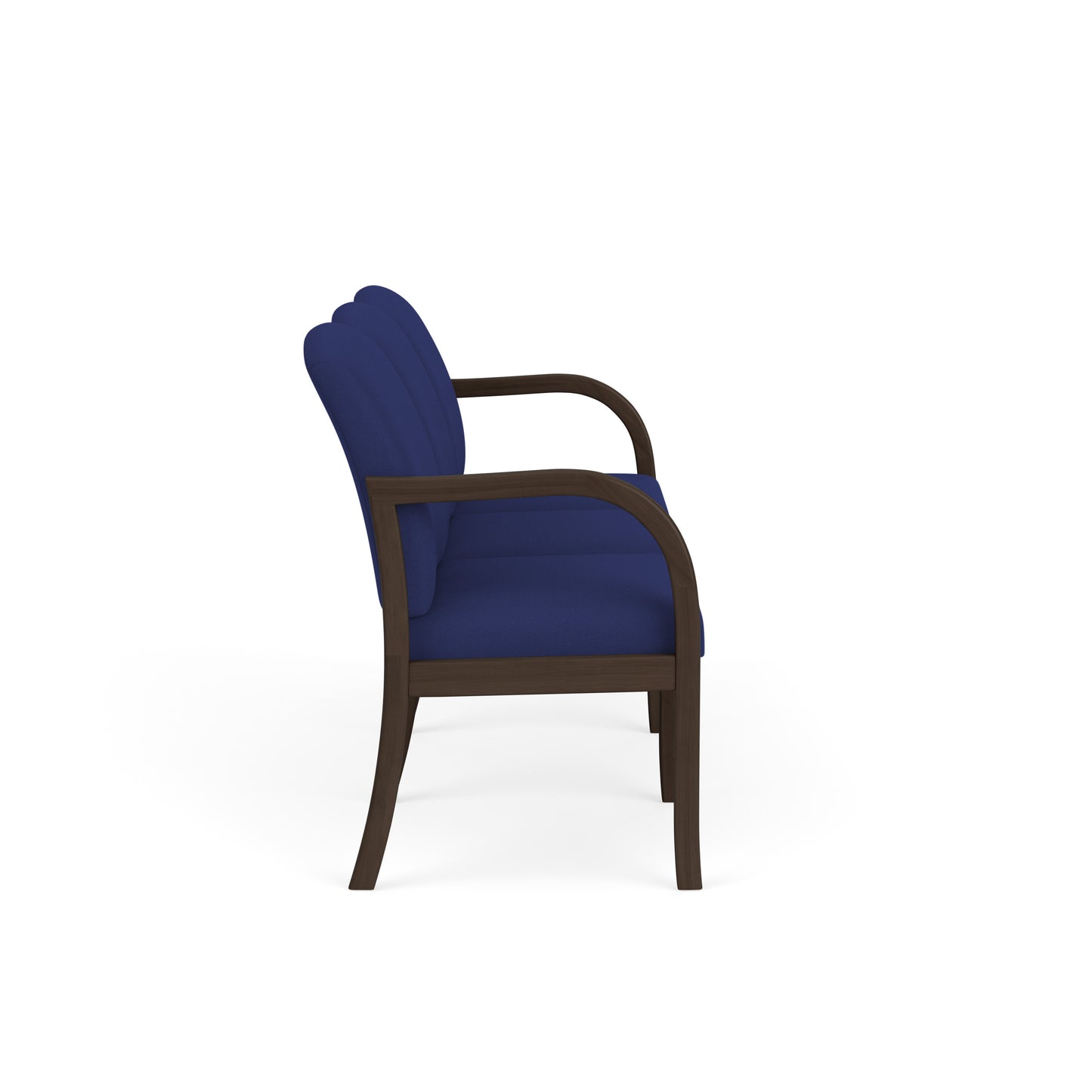 Weston Waiting Reception 3 Seat Tandem Seating Wood Frame No Center Arms