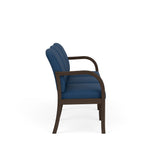 Weston Waiting Reception 3 Seat Tandem Seating Wood Frame No Center Arms