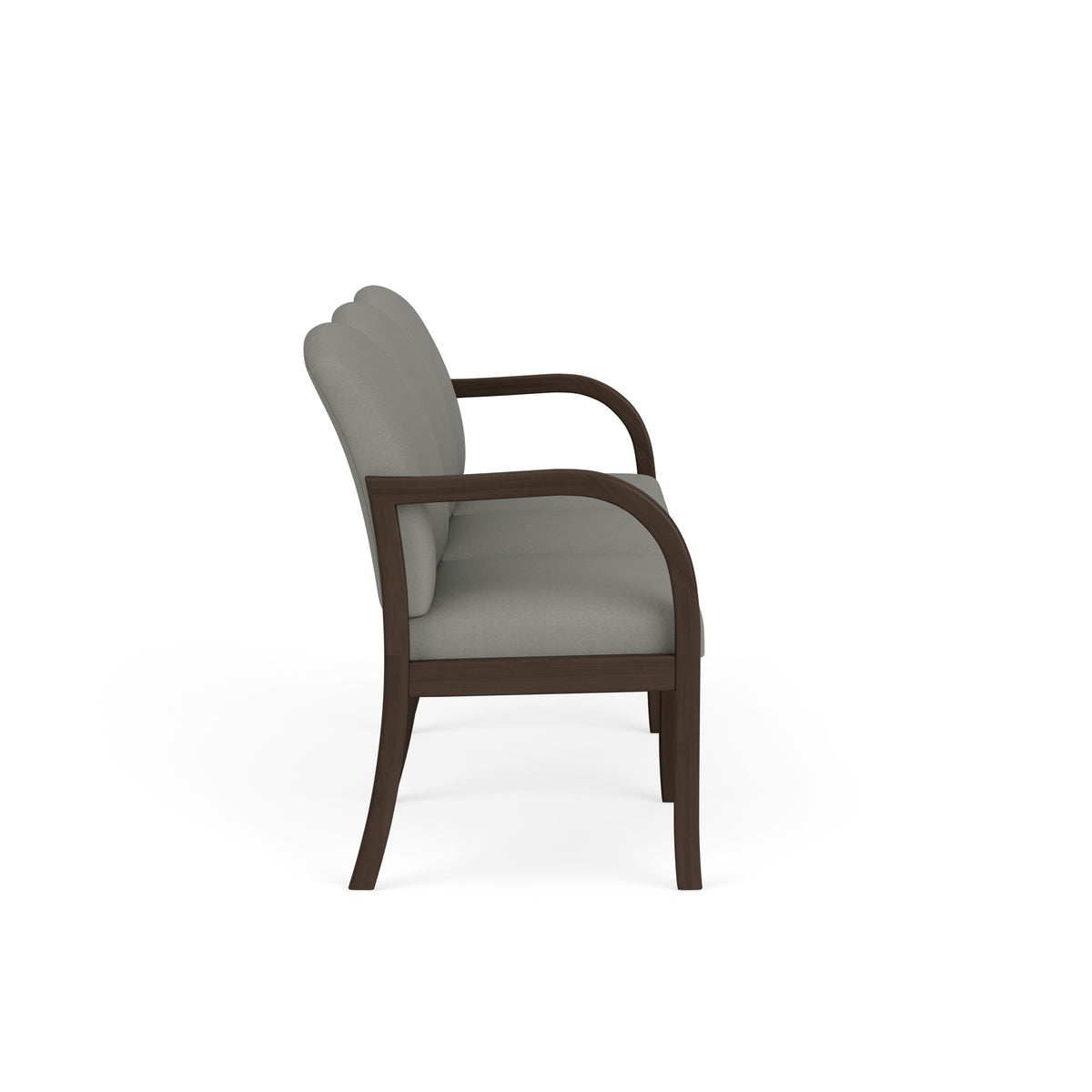 Weston Waiting Reception 3 Seat Tandem Seating Wood Frame No Center Arms