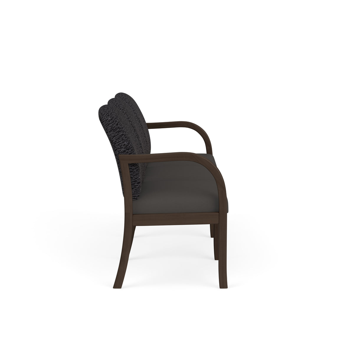 Weston Waiting Reception 3 Seat Tandem Seating Wood Frame No Center Arms