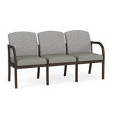Weston Waiting Reception 3 Seat Tandem Seating Wood Frame No Center Arms