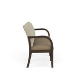 Weston Waiting Reception 3 Seat Tandem Seating Wood Frame No Center Arms