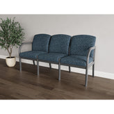 Weston Waiting Reception 3 Seat Tandem Seating Wood Frame No Center Arms