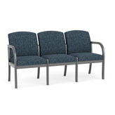 Weston Waiting Reception 3 Seat Tandem Seating Wood Frame No Center Arms