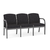 Weston Waiting Reception 3 Seat Tandem Seating Wood Frame No Center Arms