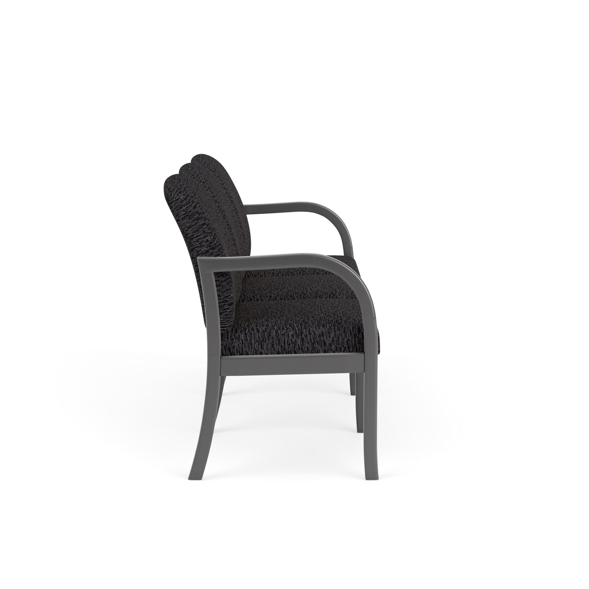 Weston Waiting Reception 3 Seat Tandem Seating Wood Frame No Center Arms