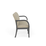 Weston Waiting Reception 3 Seat Tandem Seating Wood Frame No Center Arms