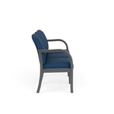 Weston Waiting Reception 3 Seat Tandem Seating Wood Frame No Center Arms