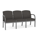 Weston Waiting Reception 3 Seat Tandem Seating Wood Frame No Center Arms