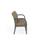 Weston Waiting Reception 3 Seat Tandem Seating Wood Frame No Center Arms