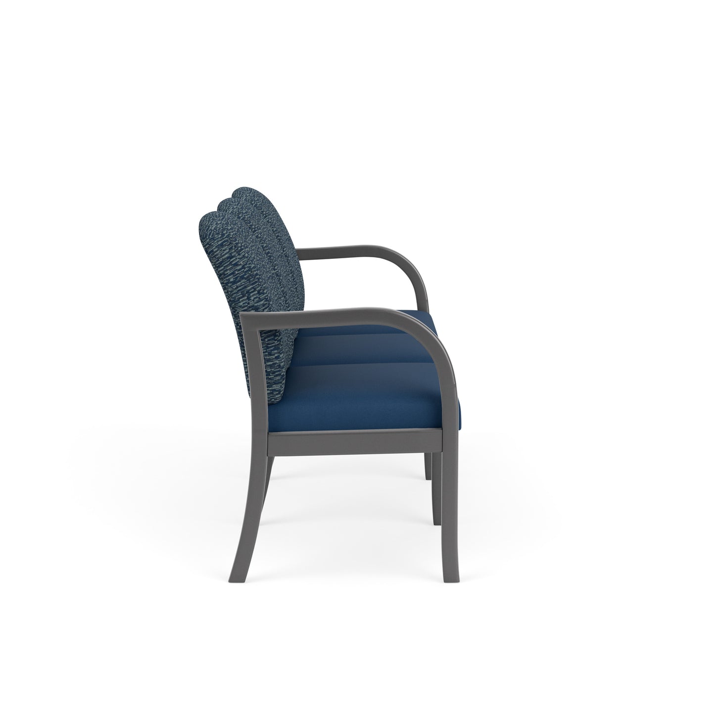 Weston Waiting Reception 3 Seat Tandem Seating Wood Frame No Center Arms