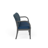 Weston Waiting Reception 3 Seat Tandem Seating Wood Frame No Center Arms