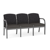 Weston Waiting Reception 3 Seat Tandem Seating Wood Frame No Center Arms