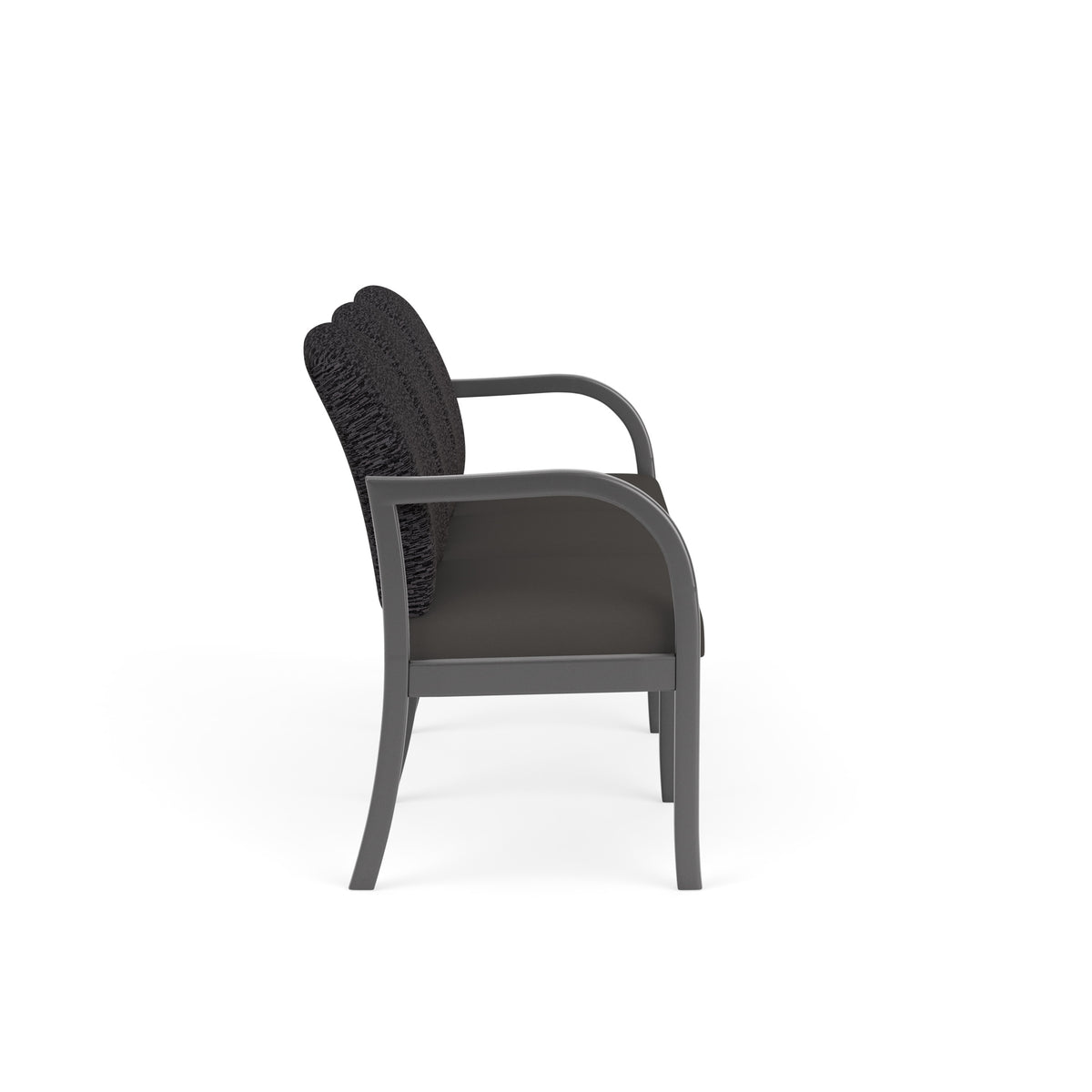 Weston Waiting Reception 3 Seat Tandem Seating Wood Frame No Center Arms