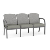 Weston Waiting Reception 3 Seat Tandem Seating Wood Frame No Center Arms