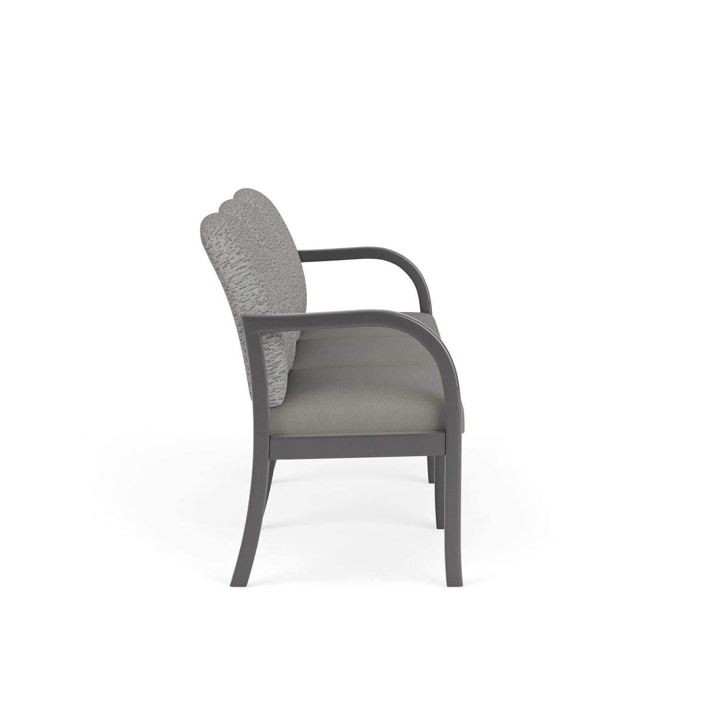 Weston Waiting Reception 3 Seat Tandem Seating Wood Frame No Center Arms