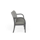 Weston Waiting Reception 3 Seat Tandem Seating Wood Frame No Center Arms