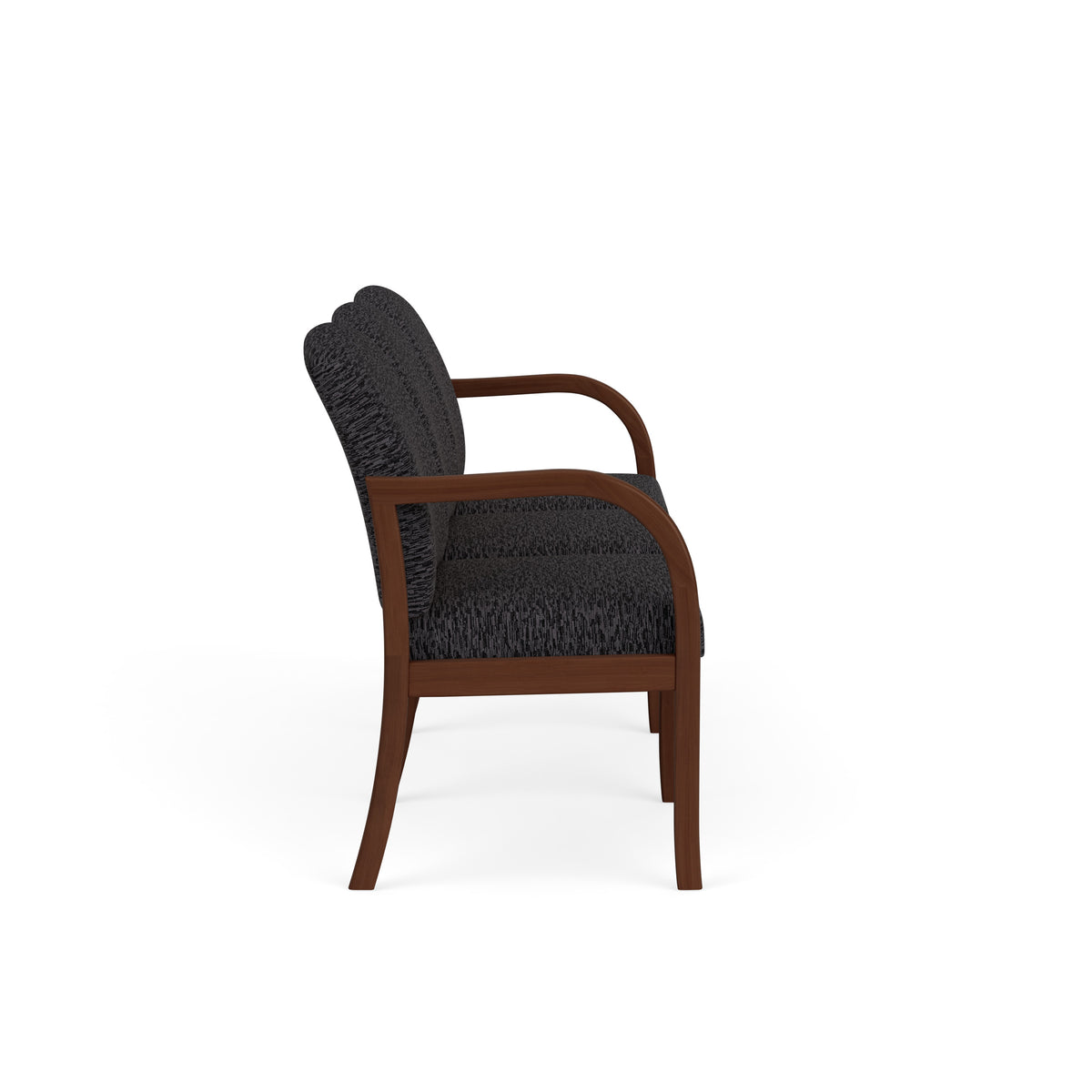 Weston Waiting Reception 3 Seat Tandem Seating Wood Frame No Center Arms