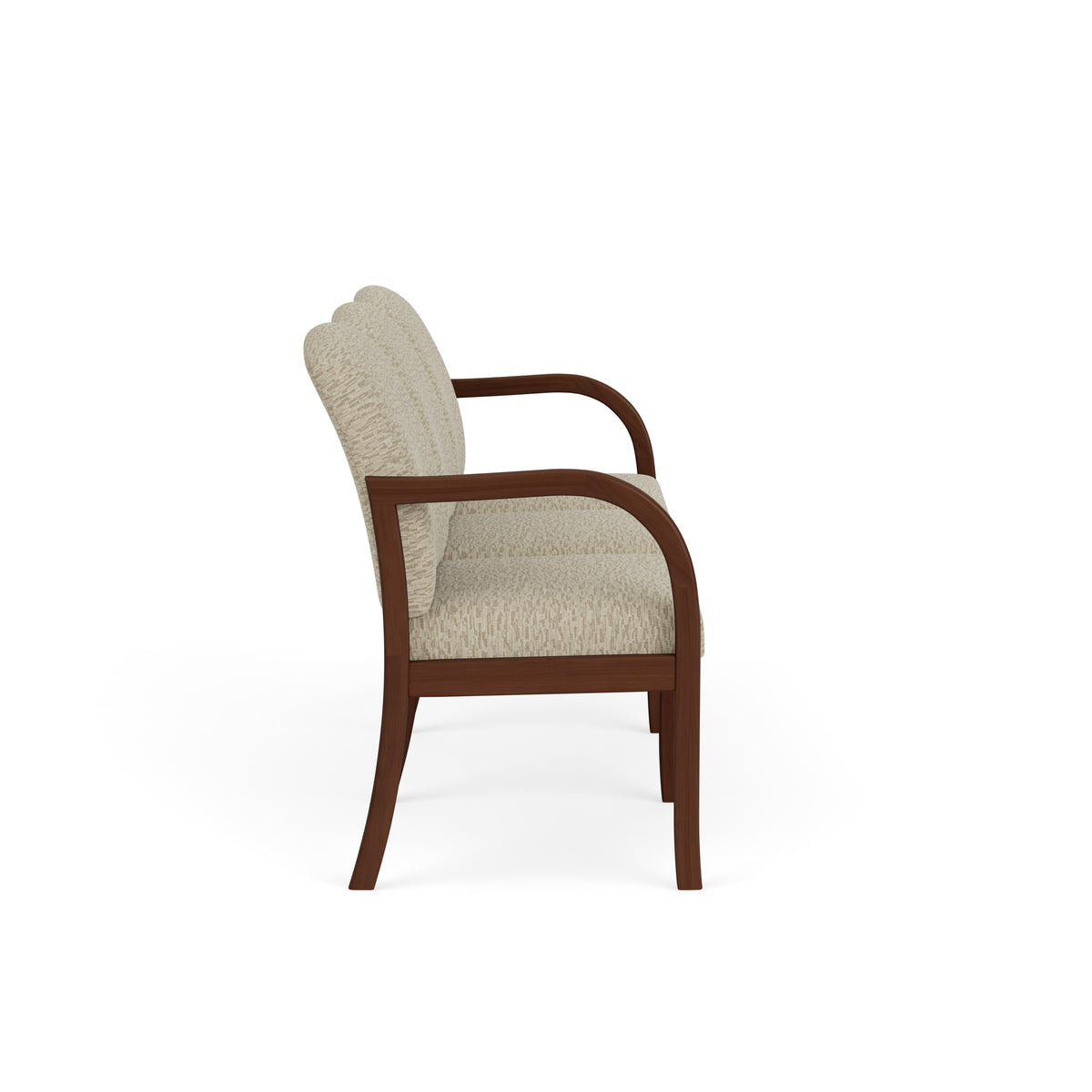 Weston Waiting Reception 3 Seat Tandem Seating Wood Frame No Center Arms