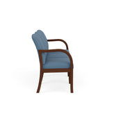 Weston Waiting Reception 3 Seat Tandem Seating Wood Frame No Center Arms