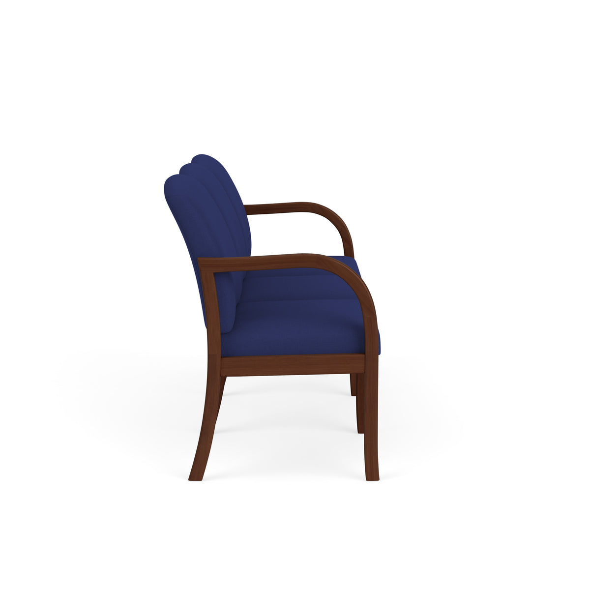 Weston Waiting Reception 3 Seat Tandem Seating Wood Frame No Center Arms