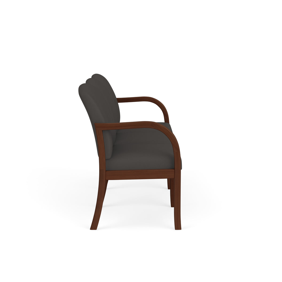 Weston Waiting Reception 3 Seat Tandem Seating Wood Frame No Center Arms