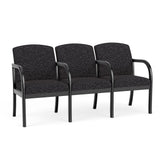 Weston Waiting Reception 3 Seat Tandem Seating Wood Frame
