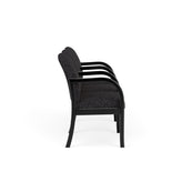 Weston Waiting Reception 3 Seat Tandem Seating Wood Frame