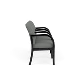 Weston Waiting Reception 3 Seat Tandem Seating Wood Frame