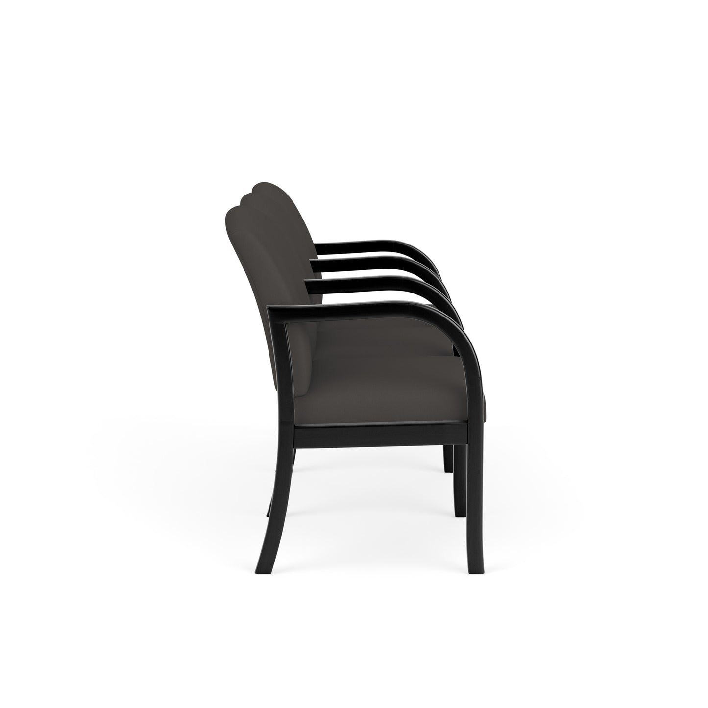 Weston Waiting Reception 3 Seat Tandem Seating Wood Frame