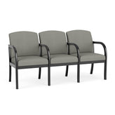 Weston Waiting Reception 3 Seat Tandem Seating Wood Frame