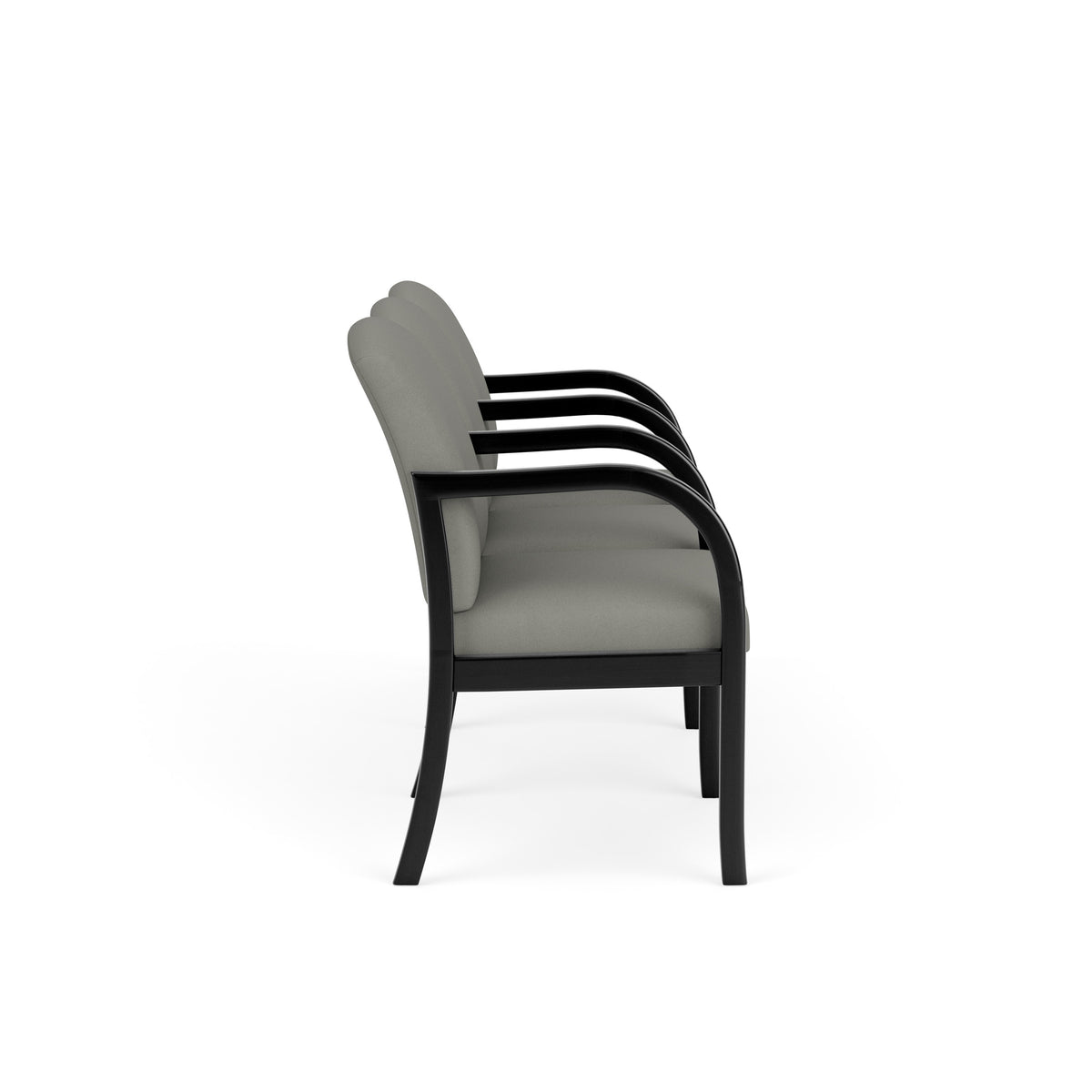 Weston Waiting Reception 3 Seat Tandem Seating Wood Frame