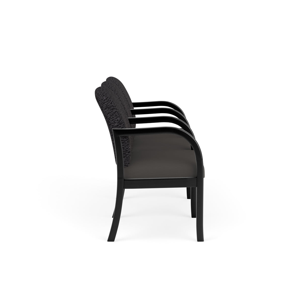 Weston Waiting Reception 3 Seat Tandem Seating Wood Frame