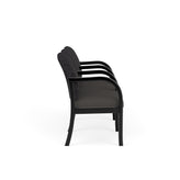 Weston Waiting Reception 3 Seat Tandem Seating Wood Frame