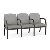 Weston Waiting Reception 3 Seat Tandem Seating Wood Frame