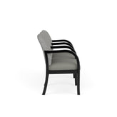 Weston Waiting Reception 3 Seat Tandem Seating Wood Frame
