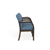 Weston Waiting Reception 3 Seat Tandem Seating Wood Frame