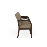 Weston Waiting Reception 3 Seat Tandem Seating Wood Frame