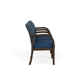 Weston Waiting Reception 3 Seat Tandem Seating Wood Frame