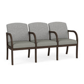 Weston Waiting Reception 3 Seat Tandem Seating Wood Frame