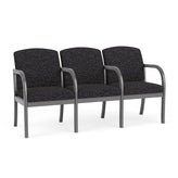 Weston Waiting Reception 3 Seat Tandem Seating Wood Frame