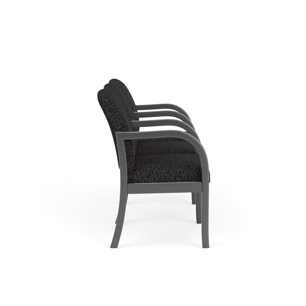 Weston Waiting Reception 3 Seat Tandem Seating Wood Frame