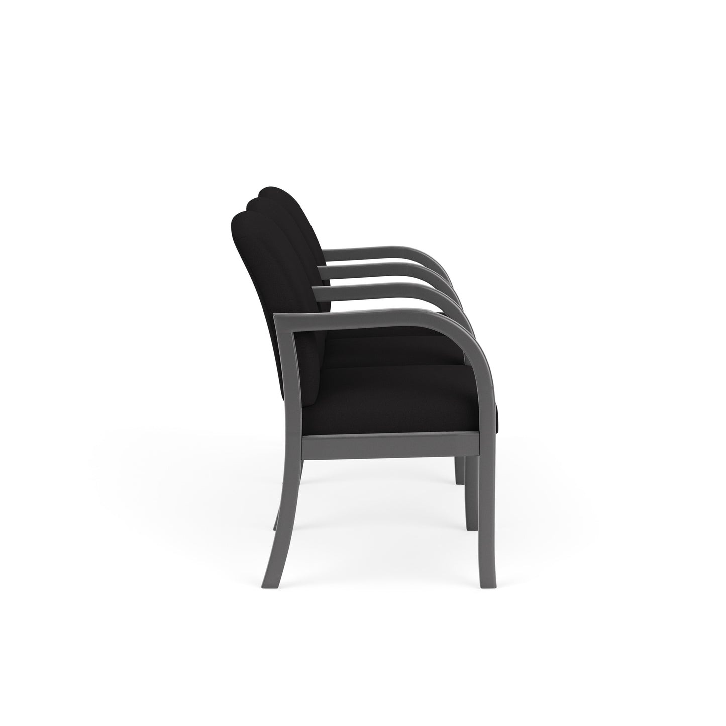 Weston Waiting Reception 3 Seat Tandem Seating Wood Frame