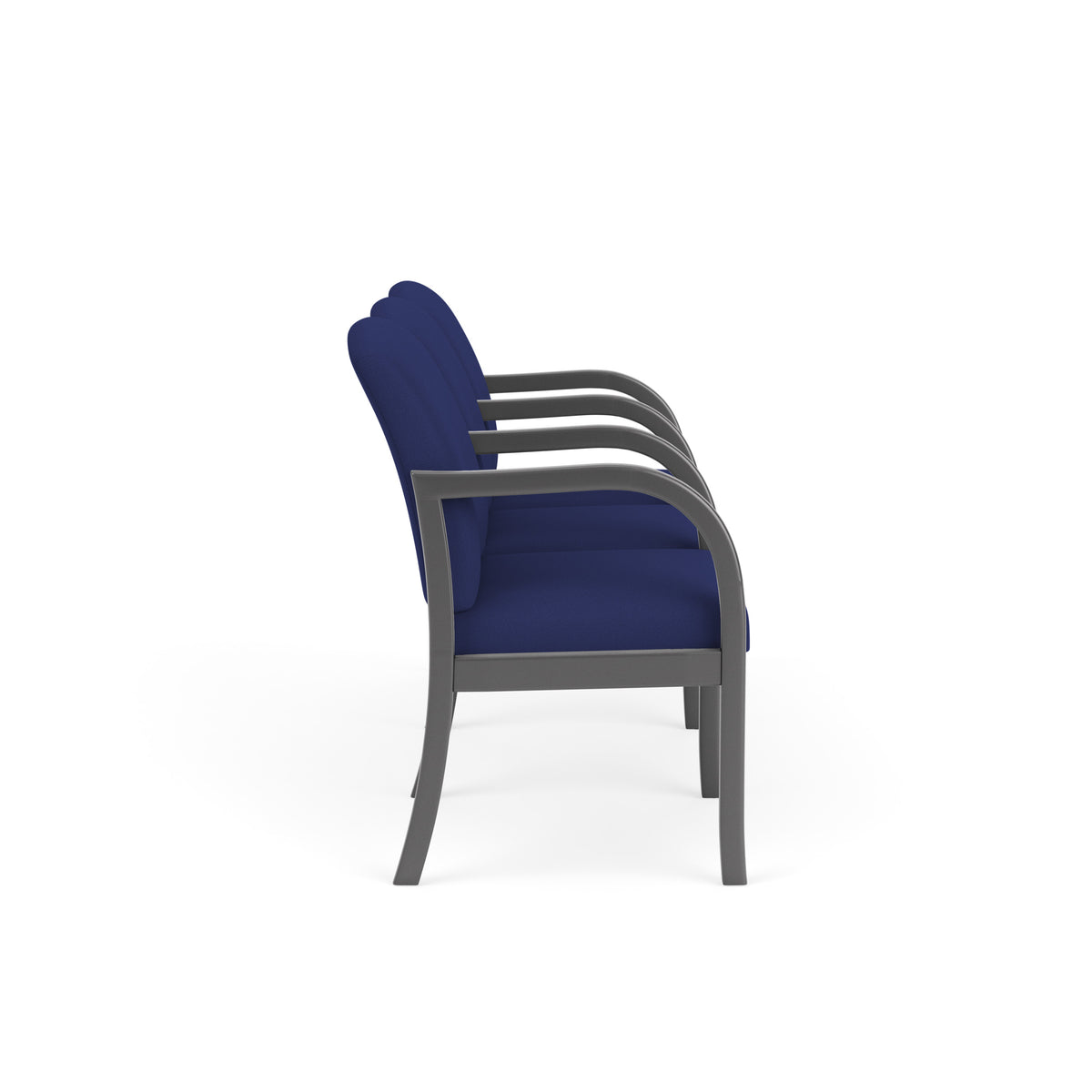 Weston Waiting Reception 3 Seat Tandem Seating Wood Frame