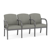 Weston Waiting Reception 3 Seat Tandem Seating Wood Frame