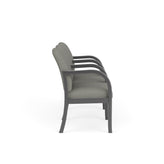 Weston Waiting Reception 3 Seat Tandem Seating Wood Frame