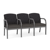 Weston Waiting Reception 3 Seat Tandem Seating Wood Frame