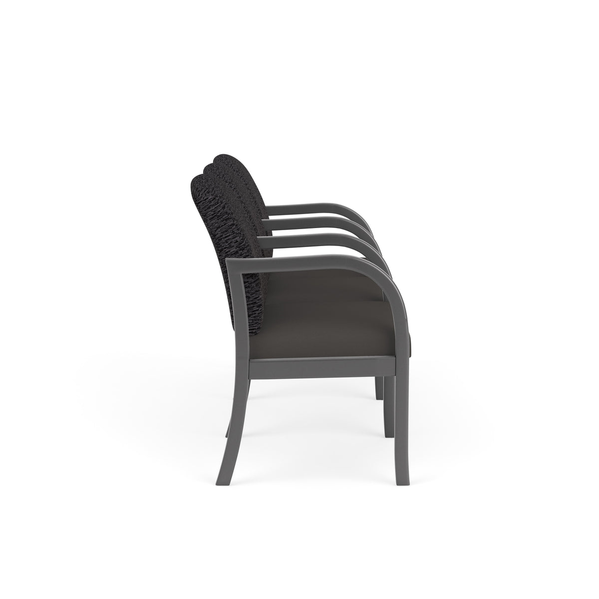 Weston Waiting Reception 3 Seat Tandem Seating Wood Frame