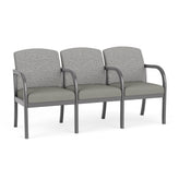 Weston Waiting Reception 3 Seat Tandem Seating Wood Frame