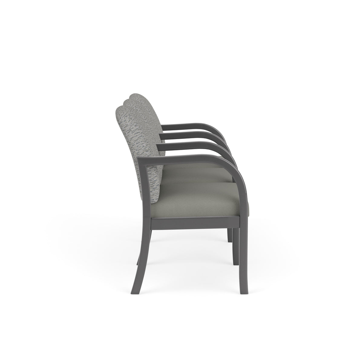 Weston Waiting Reception 3 Seat Tandem Seating Wood Frame